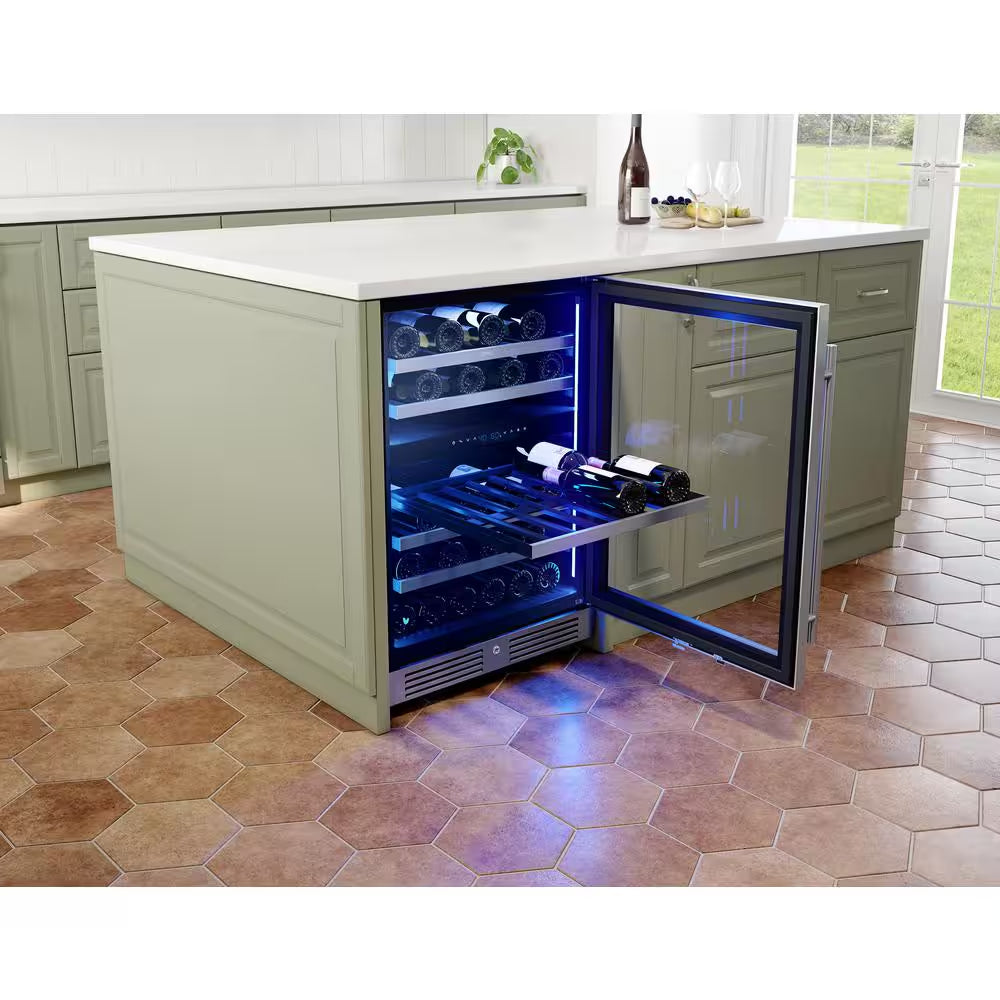 Presrv 24 In. 45-Bottle Dual Zone Wine Cooler