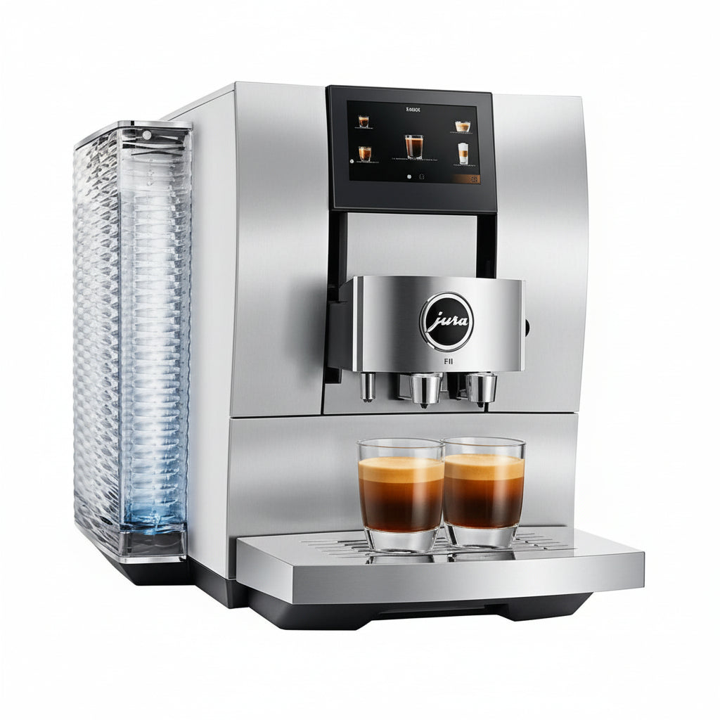 Z10 Automatic Coffee Machine for Hot and Cold Coffee (Aluminum White)