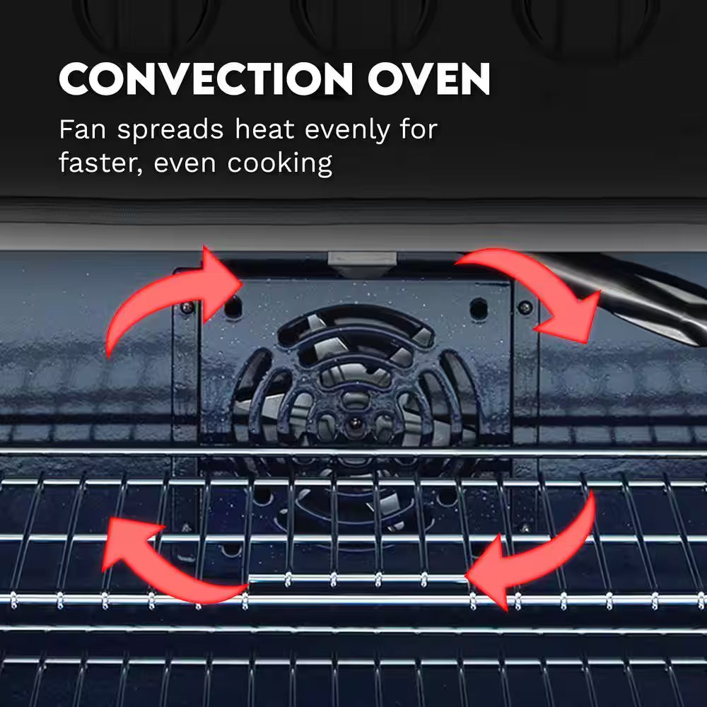 48 In. Vista Collection 5.5 Cu. Ft. Double Oven Gas Range, 8 Burners, LED Panel, Cast Iron Grates, Stainless Steel