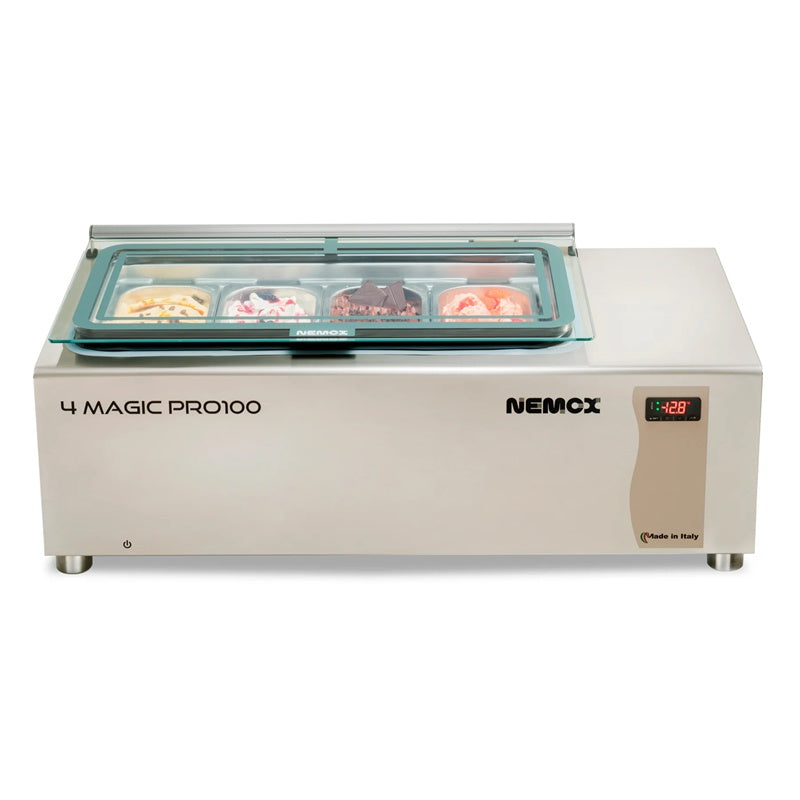 Nemox 4 Magic Pro 100 Countertop Gelato & Ice Cream Dipping Cabinet