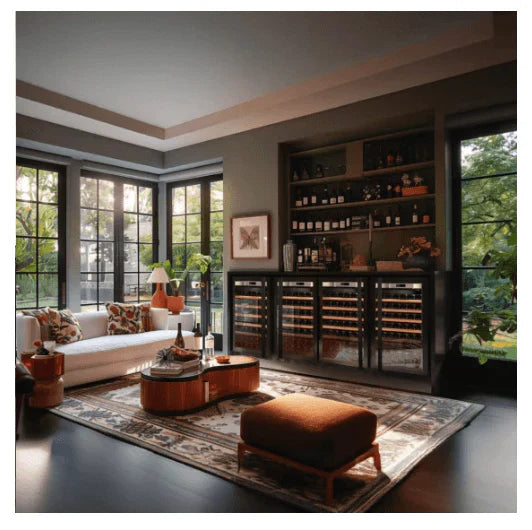 Transtherm Prestige Double Loft 144-Bottle Dual-Zone Wine Cabinet
