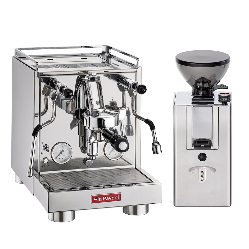 La Pavoni Cellini Evolution and Kube Mill Bundle