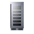 15 In. Single Zone 29-Bottle Built-In Free Standing Wine Cooler