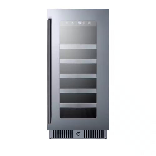 15 In. Single Zone 29-Bottle Built-In Free Standing Wine Cooler